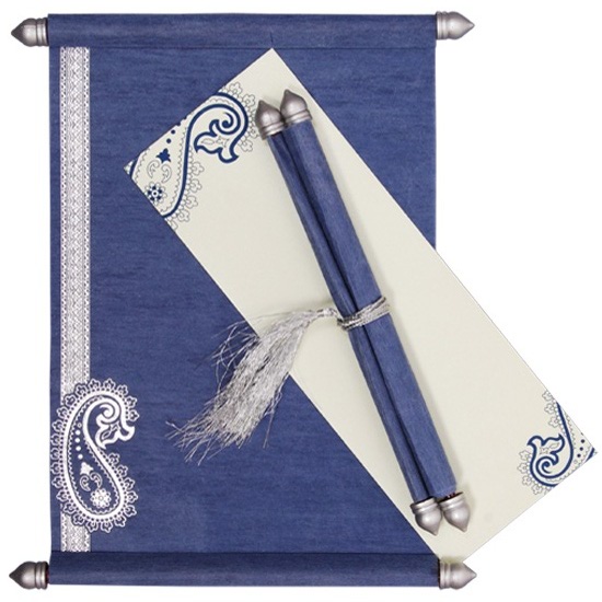 Scroll wedding invitations
