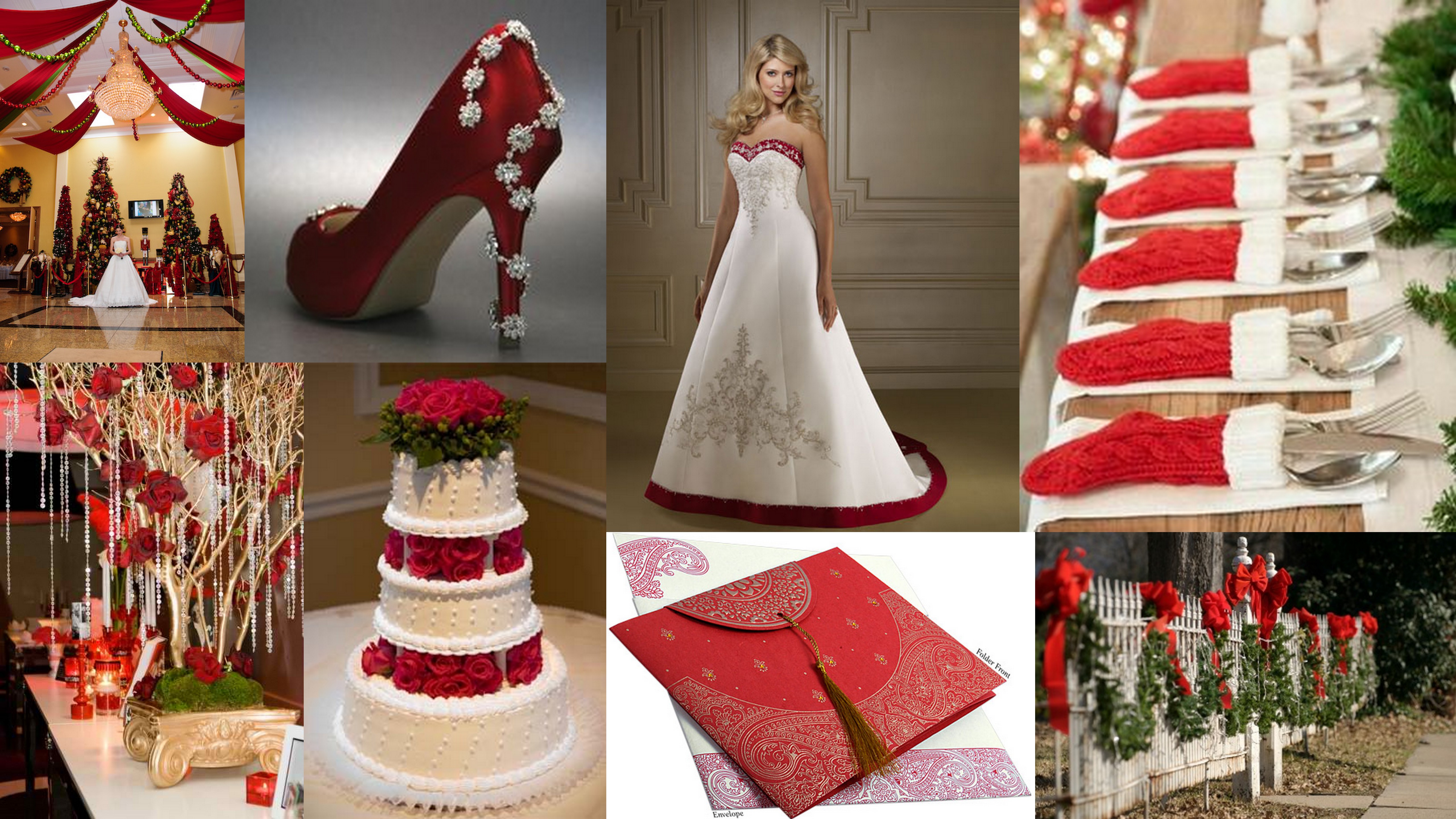 Christmas wedding theme 