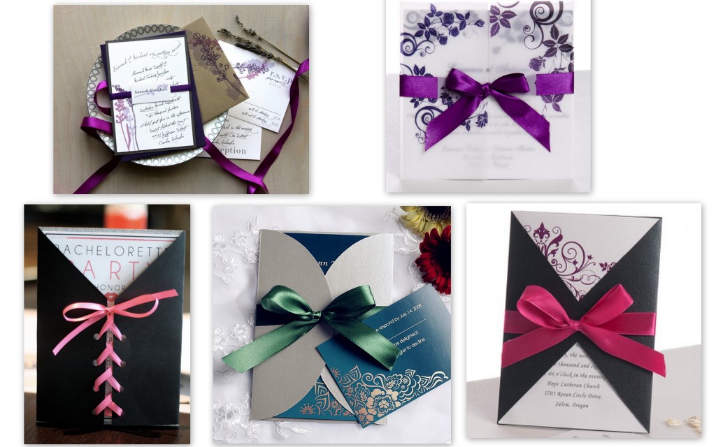 Ribbon Tied invitations