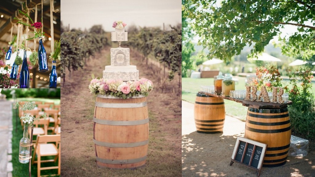 Vineyard wedding decoration- 123WeddingCards