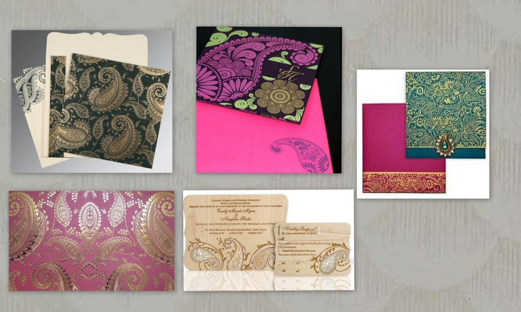 Paisley Designed Muslim Wedding Invitations - 123WeddingCards