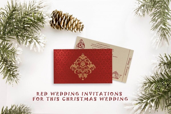 Wedding Invitations For Christmas Wedding - 123WeddingCards