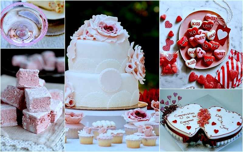 Valentine wedding Cakes - 123WeddingCards