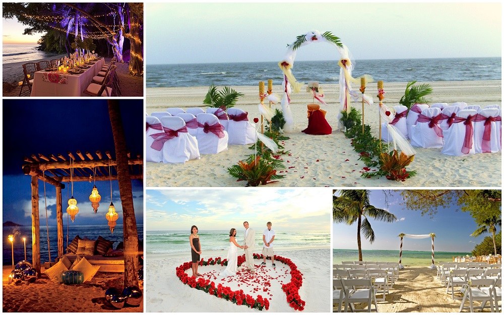 Beach wedding decorations- 123WeddingCards