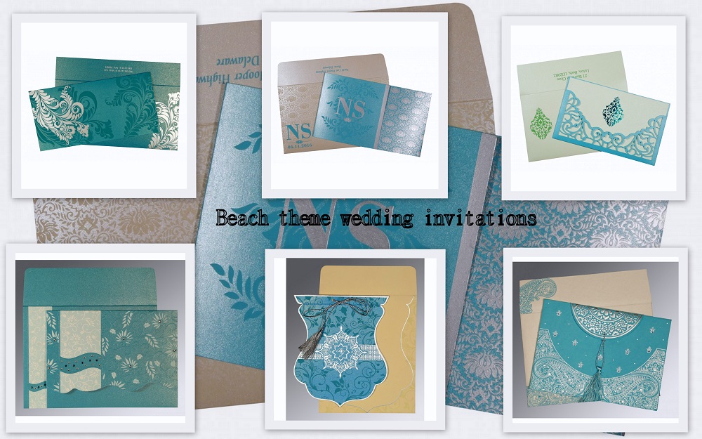 Beach wedding invitations - 123WeddingCards