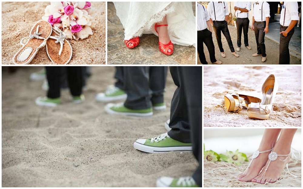 Beach wedding shoes - 123WeddingCards