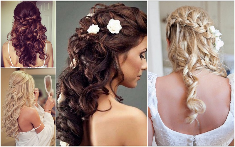 Half Up Half Down Wedding Hairstyle