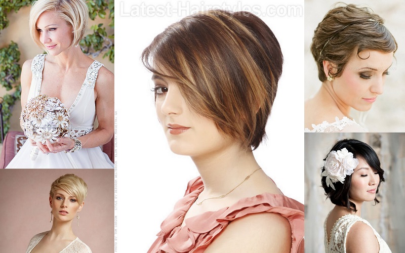 Short Hairs Wedding Hairstyle