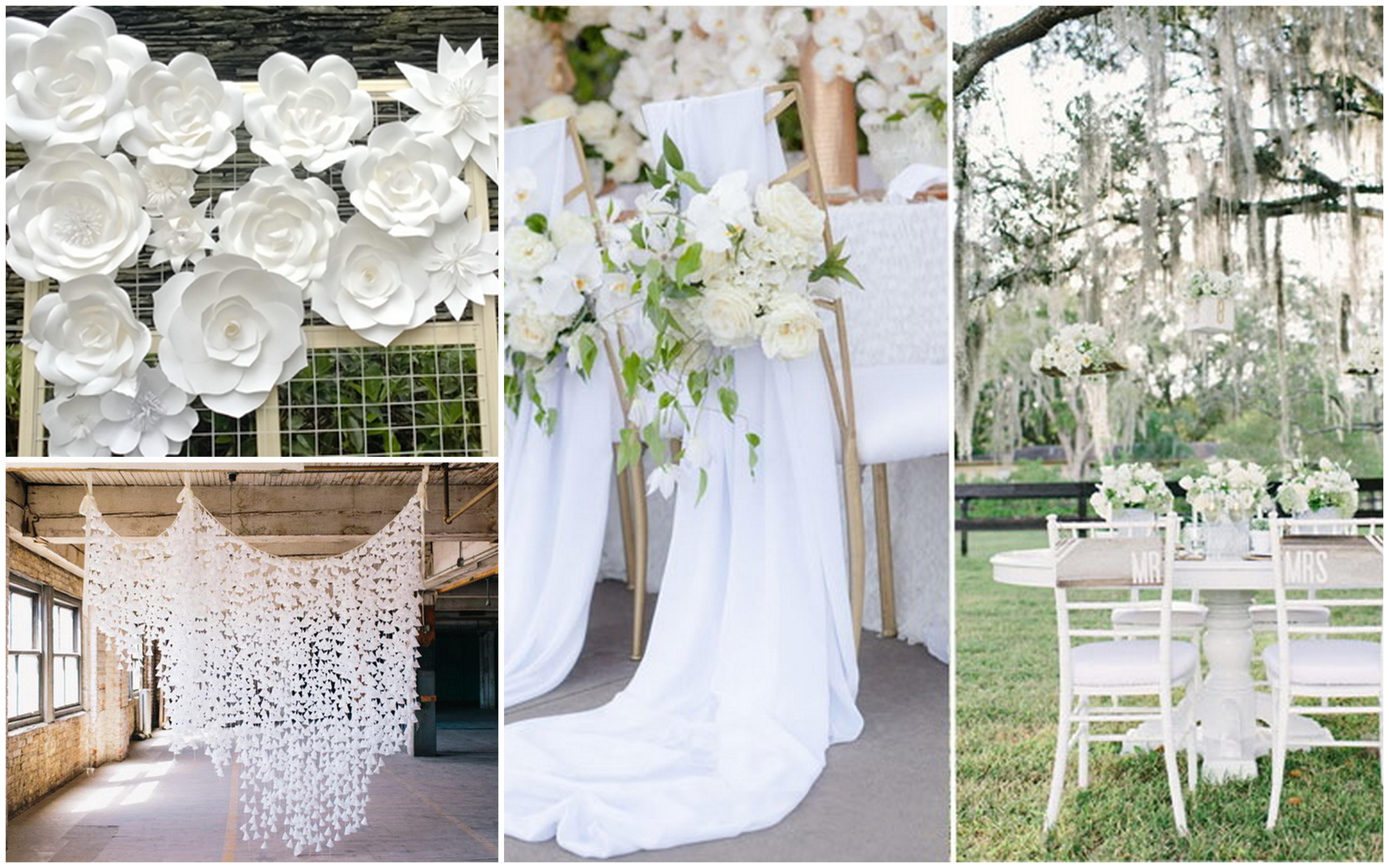 11 Pure White Theme Wedding Ideas and Inspirations for Romantic ...