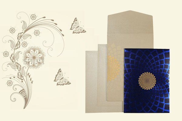 Blue Wedding Card | 123WeddingCards