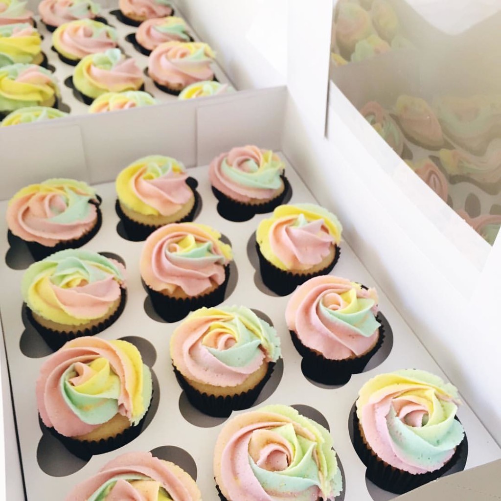 rainbow cupcakes - 123WeddingCards