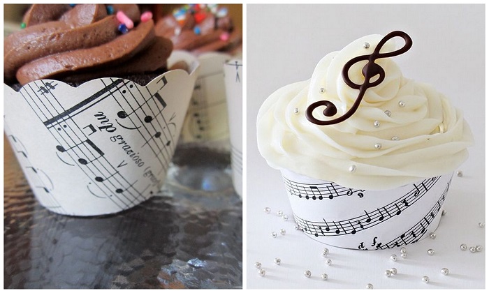 Cupcakes - Music theme wedding