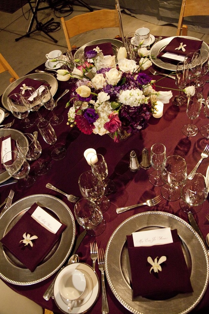 Fall Burgundy and gold wedding ideas