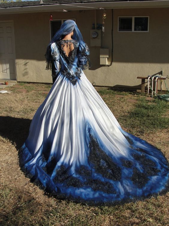 haloween wedding gown