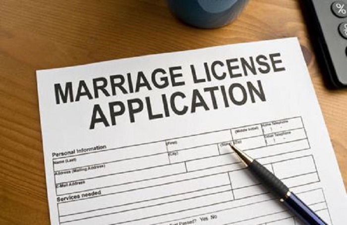 Marriage License Application Idea - 123WeddingCards