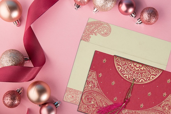 Christmas Theme Wedding Cards by 123WeddingCards