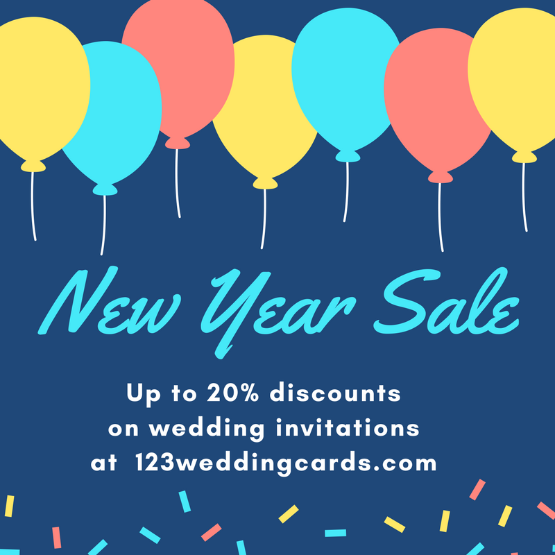 New Year Sale 2018 - 123WeddingCards