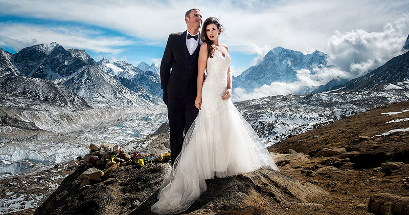 7 Extreme Wedding Destinations to Give You Goosebumps from 123WeddingCards