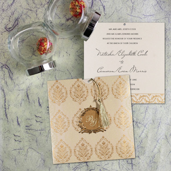 Calligraphy Invitation Design by 123WeddingCards