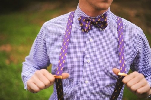checked shirt with simple bow tie ideas for grooms- 123WeddingCards