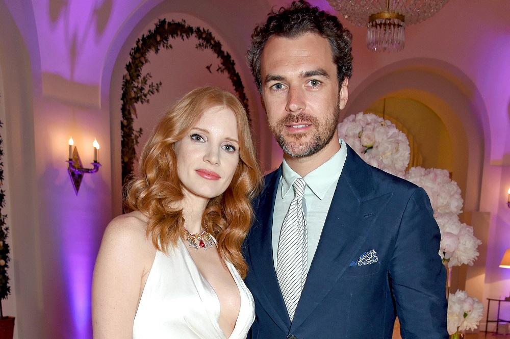 Jessica Chastain and Gian Luca Passi de Preposulo wedding