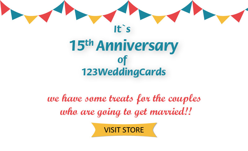 123WeddingCards Anniversary sale