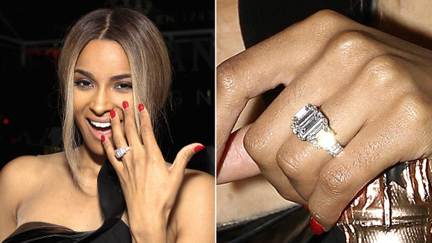 Ciara & Russell Wilson engagement ring