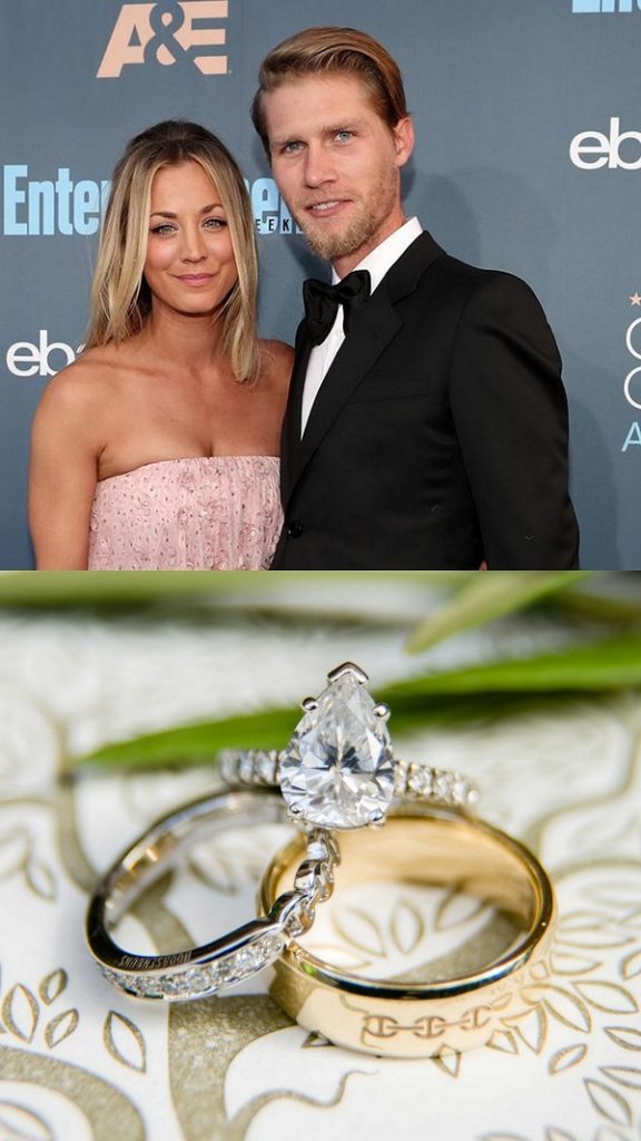 Kaley Cuoco and Karl Cook engagement ring