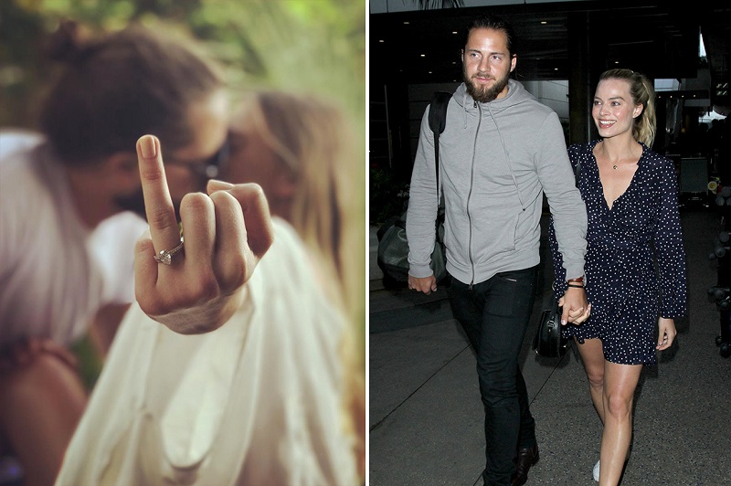 Margot Robbie & Tom Ackerley engagement ring.