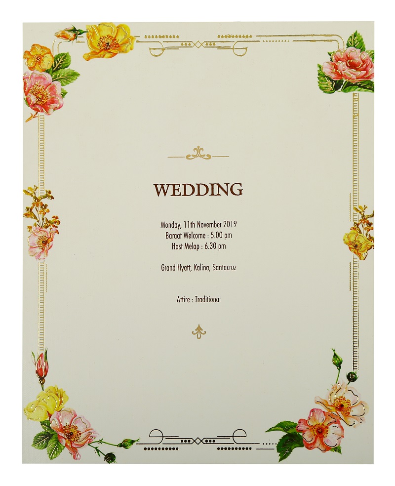 The Wedding Date-Wedding Invitation Card-123WeddingCards