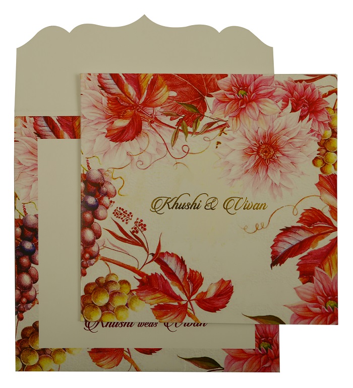 Valentine Theme Wedding Card- 123WeddingCards