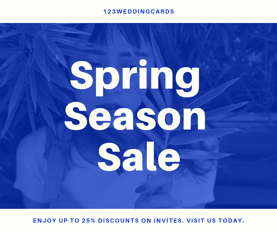 spring season sale 2019 - 123WeddingCards