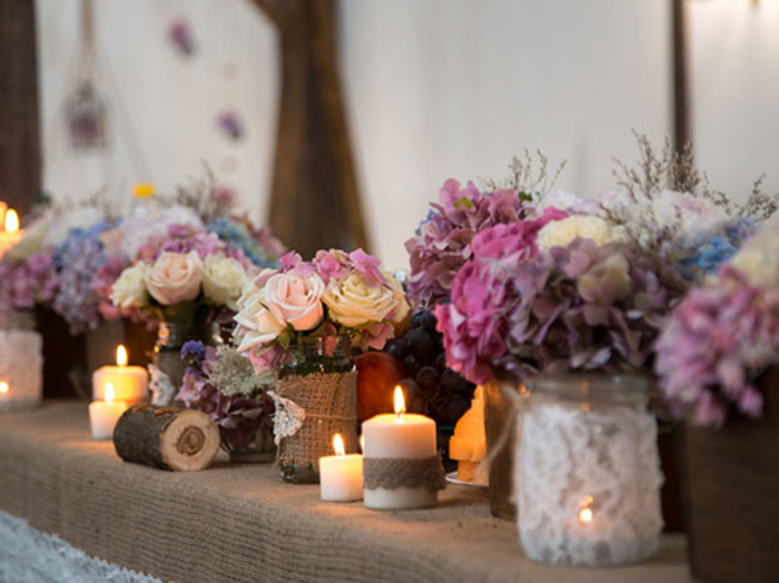 Mason jar candles