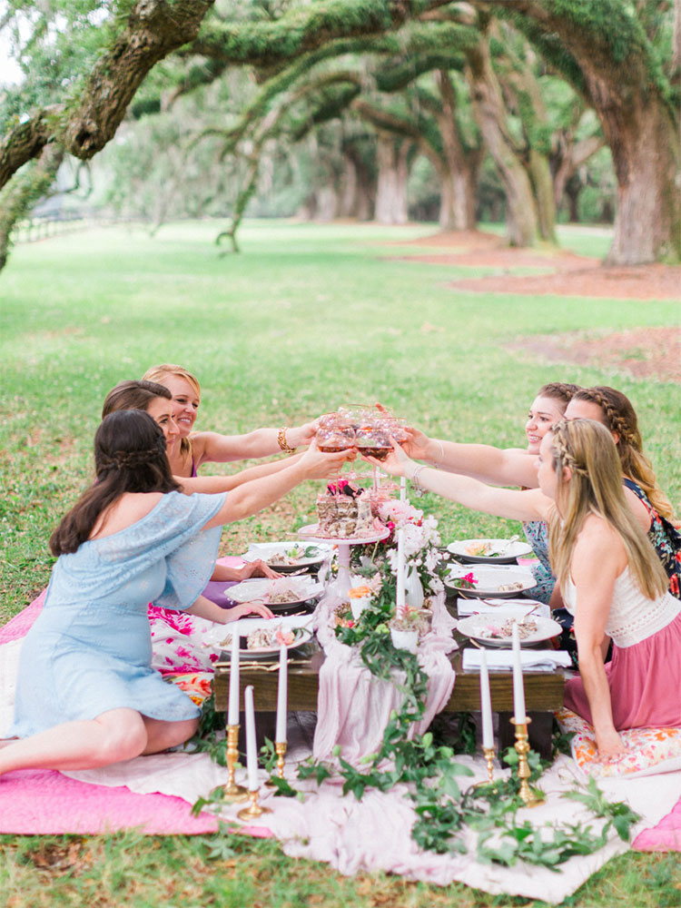 hen party camping