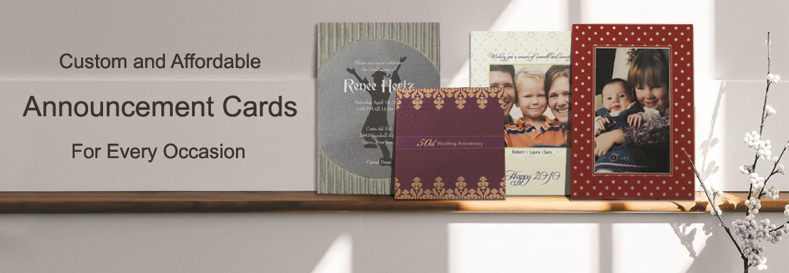 Announcement Party / Holiday by 123WeddingCards !