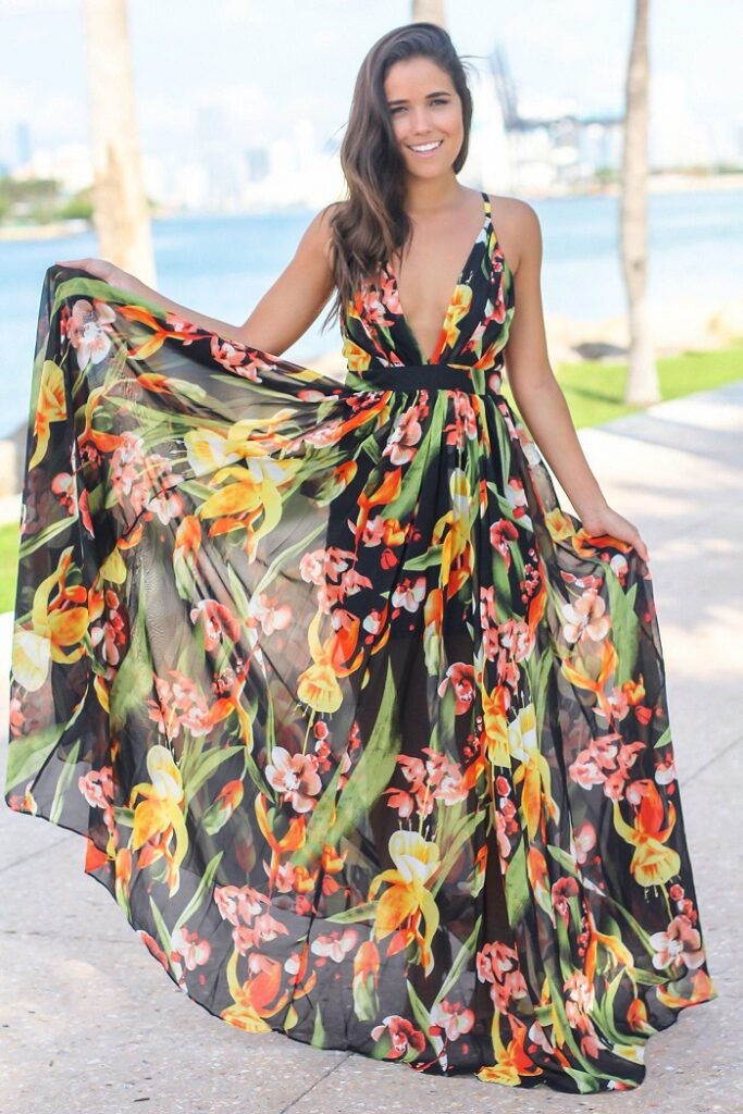 Slinky lush floral prints