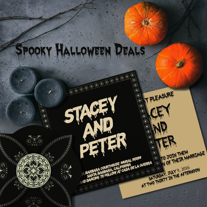 Halloween Wedding Invitations