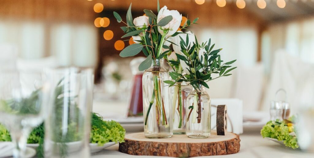 DIY wedding décor