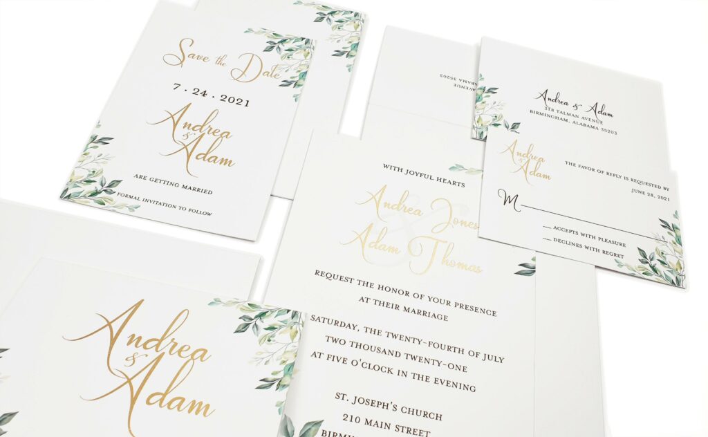 Finalize Wedding Invitation Enclosure Cards