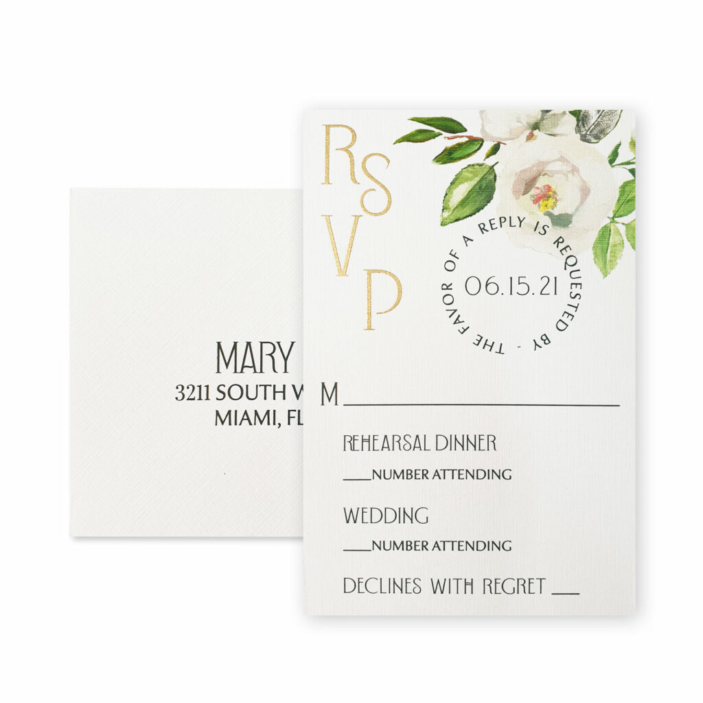 Wedding Invitation Enclosure - RSVP