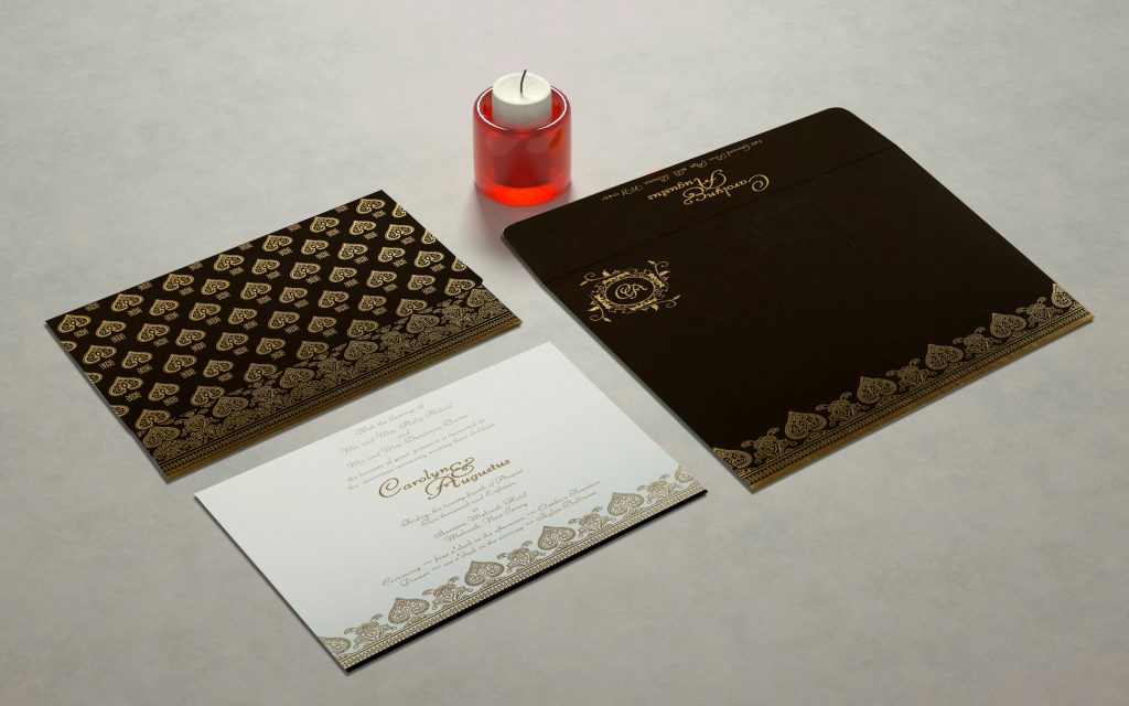 Winter Wedding Invitations in Dark Hues