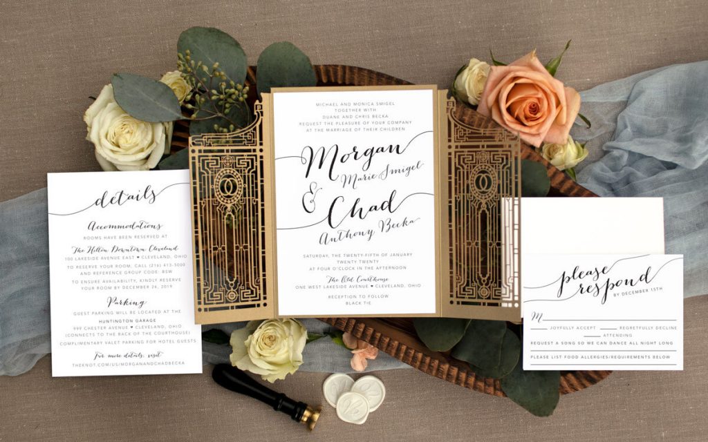 Laser Cut Wedding Invitations