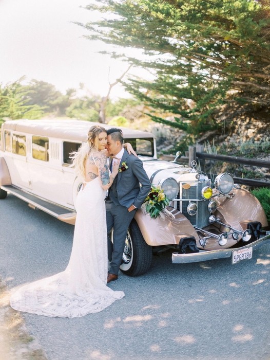 Vintage Wedding Getaway Car