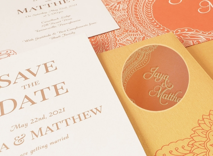 Digital Printed Wedding Card