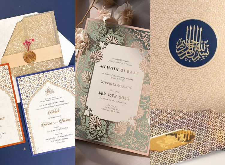 islamic wedding invitation cards