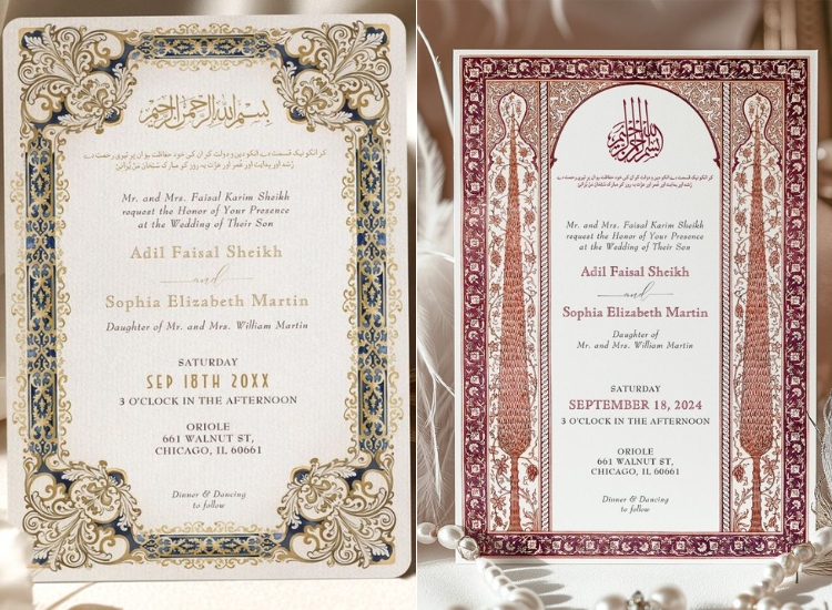 Islamic Wedding Invitation Wording Examples